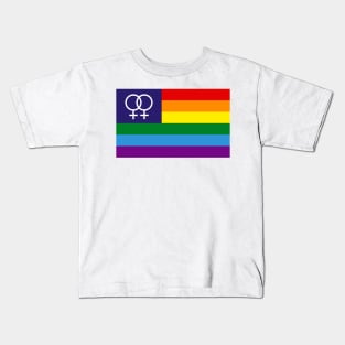 Lesbian Pride Flag Kids T-Shirt